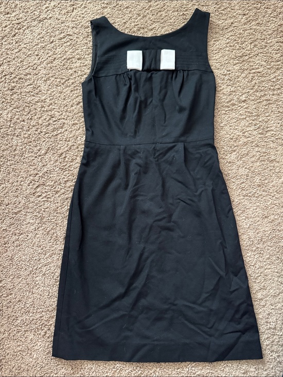 kate spade Dresses & Skirts - Kate Spade Black Sleeveless Midi Dress with White Bow Detail